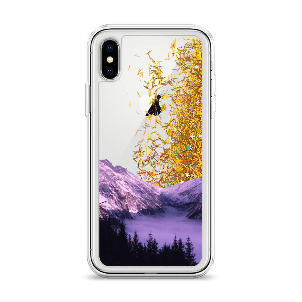 

Чехол Awog на Apple iPhone XS (10S) / Айфон XS (10S) "Горный туман", 11890-1