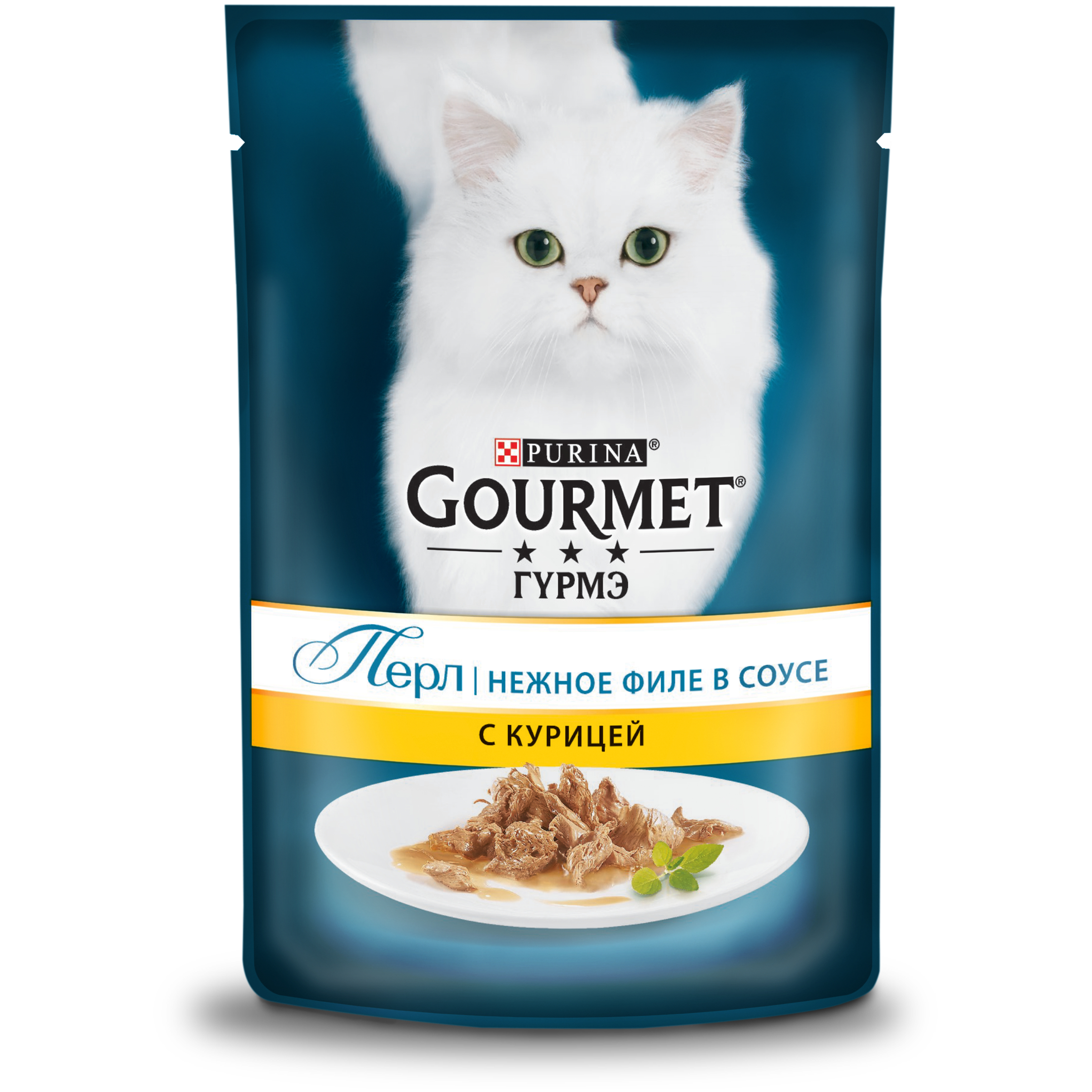 фото Влажный корм для кошек gourmet perle, курица, 85г