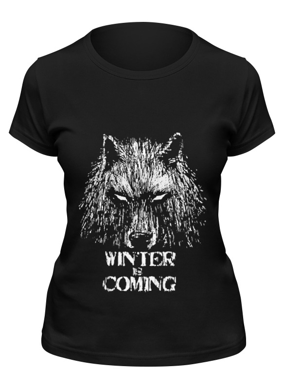 

Футболка женская Printio Winter is coming черная 2XL, Winter is coming