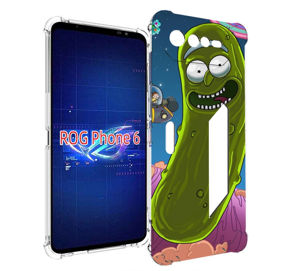

Чехол MyPads Рик огурец для Asus ROG Phone 6, Прозрачный, Tocco