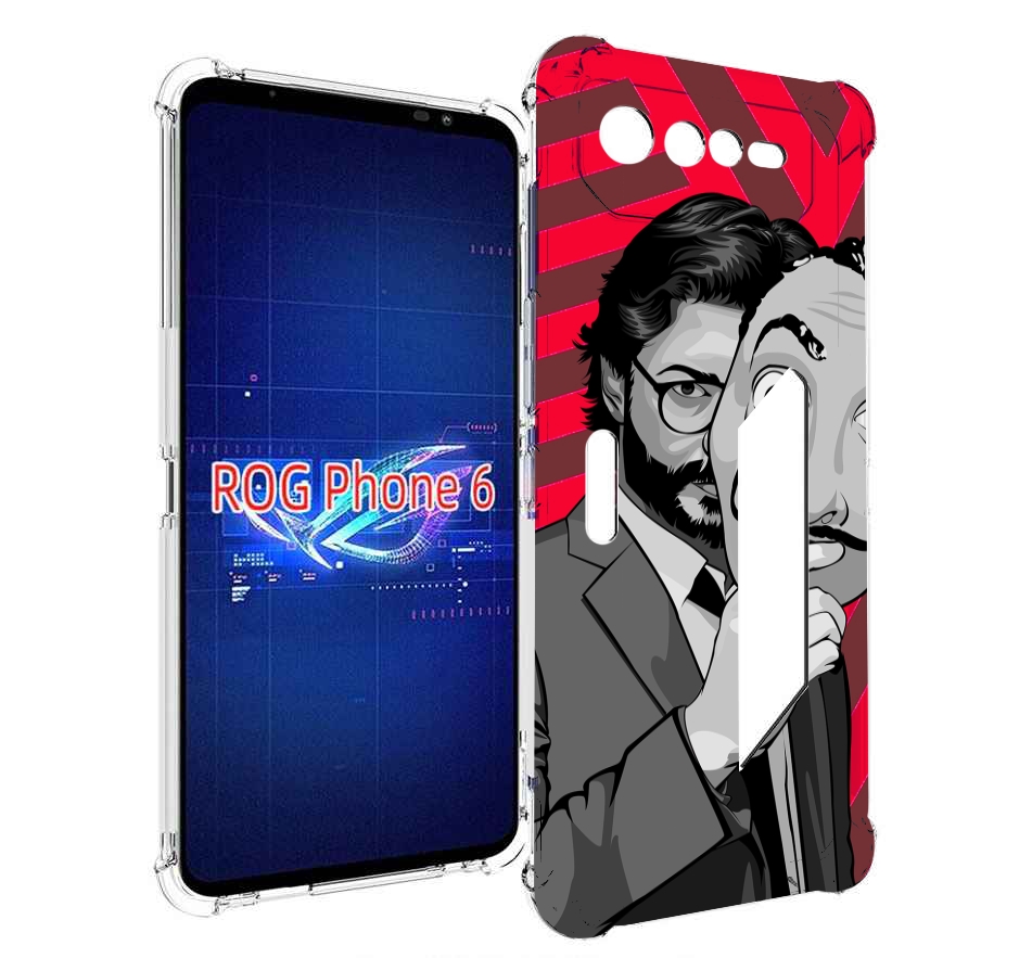 

Чехол MyPads Профессор-бумажый-дом для Asus ROG Phone 6, Прозрачный, Tocco