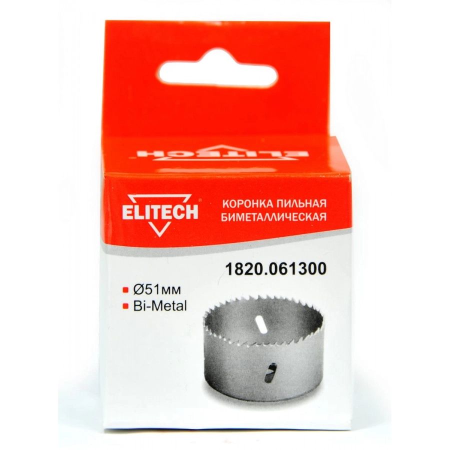 ELITECH 1820061300 Коронка пильная Bi-Metal ф51 239₽