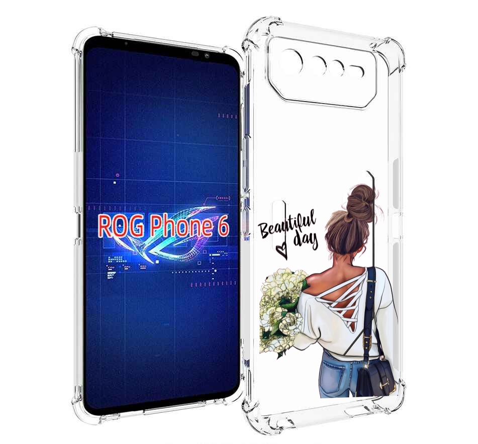 

Чехол MyPads Прекрасный-день для Asus ROG Phone 6, Прозрачный, Tocco