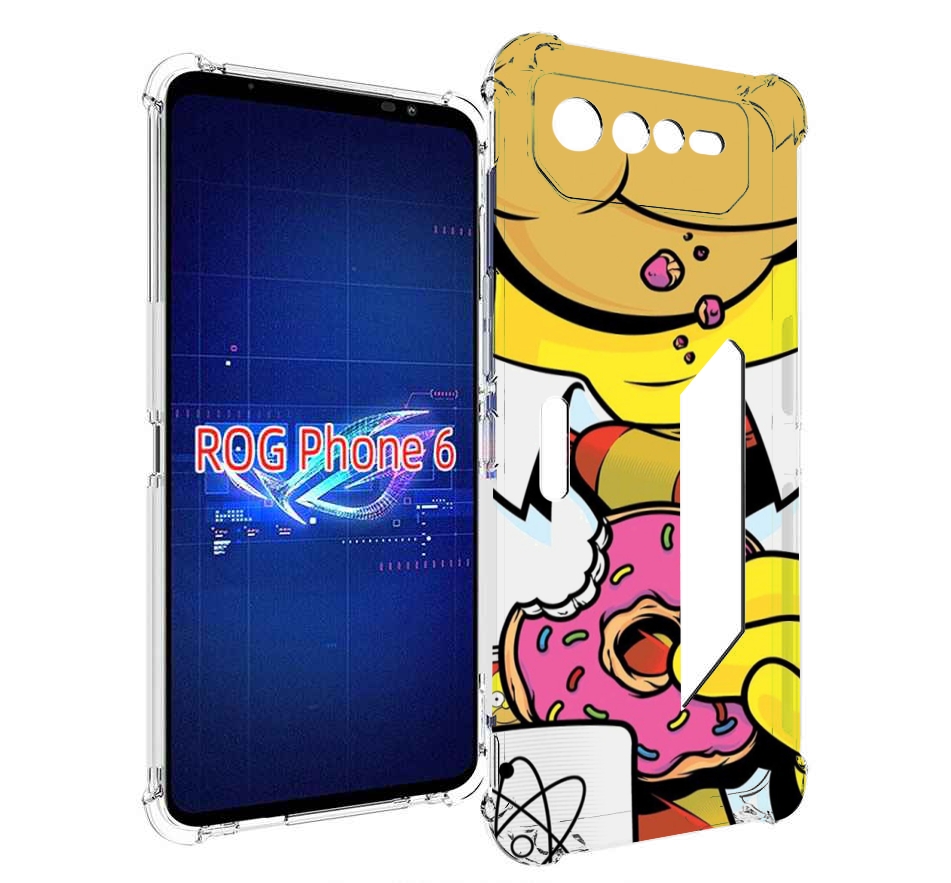 

Чехол MyPads Пончик для Asus ROG Phone 6, Прозрачный, Tocco