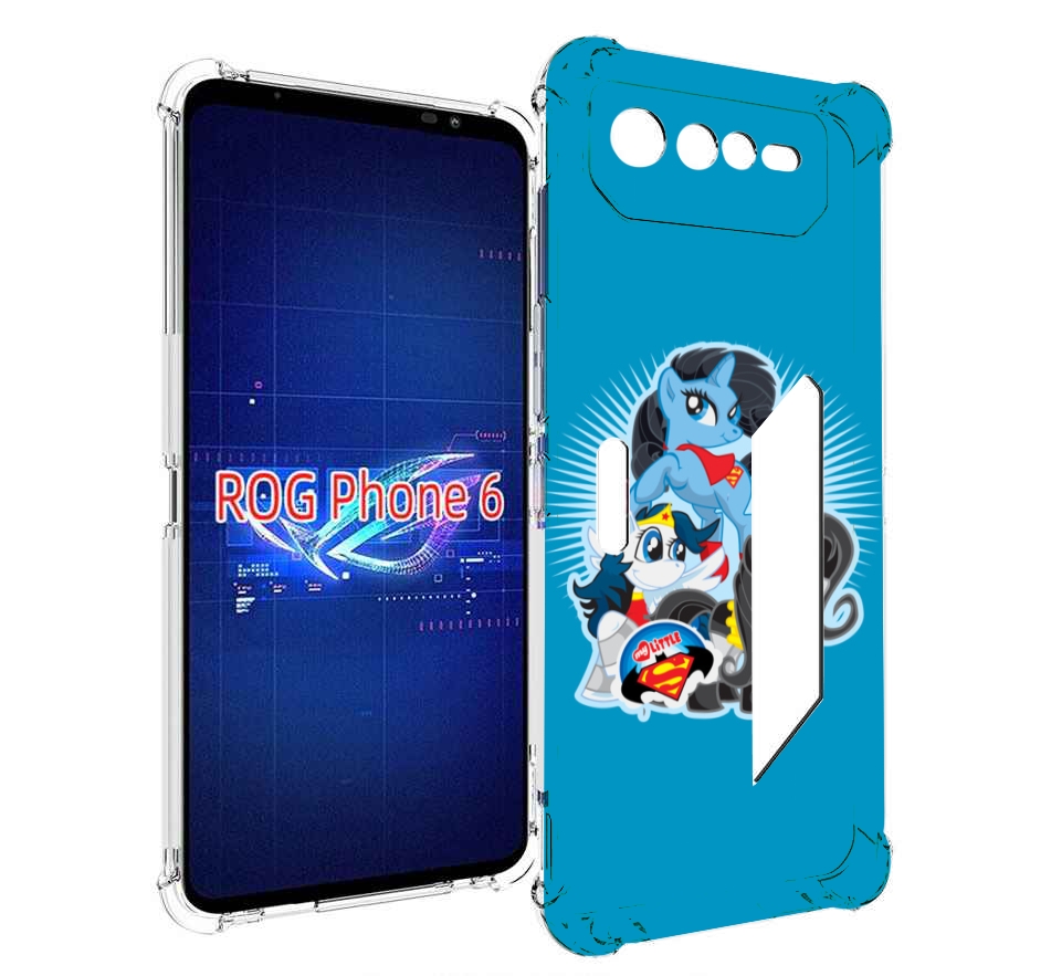 

Чехол MyPads Пони-литл для Asus ROG Phone 6, Прозрачный, Tocco