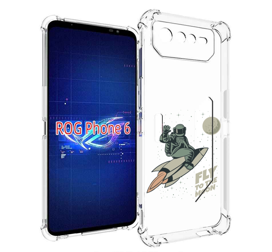 

Чехол MyPads Полет-на-Луну для Asus ROG Phone 6, Прозрачный, Tocco