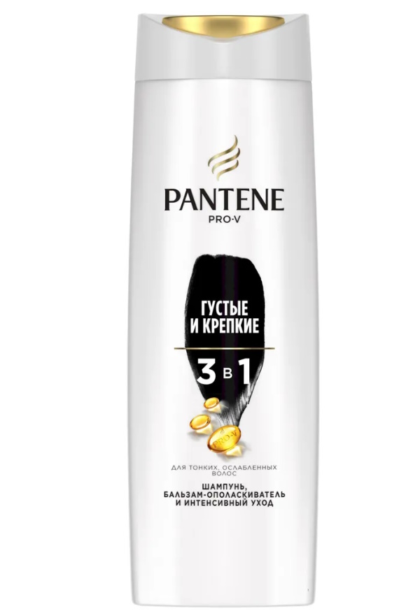 

Шампунь Pantene Pro-V 3 в 1 Густые и крепкие, 360 мл