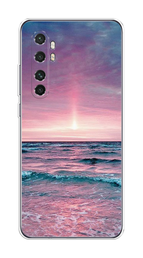 

Чехол на Xiaomi Mi Note 10 Lite "Восход 3", Розовый;голубой, 38450-2