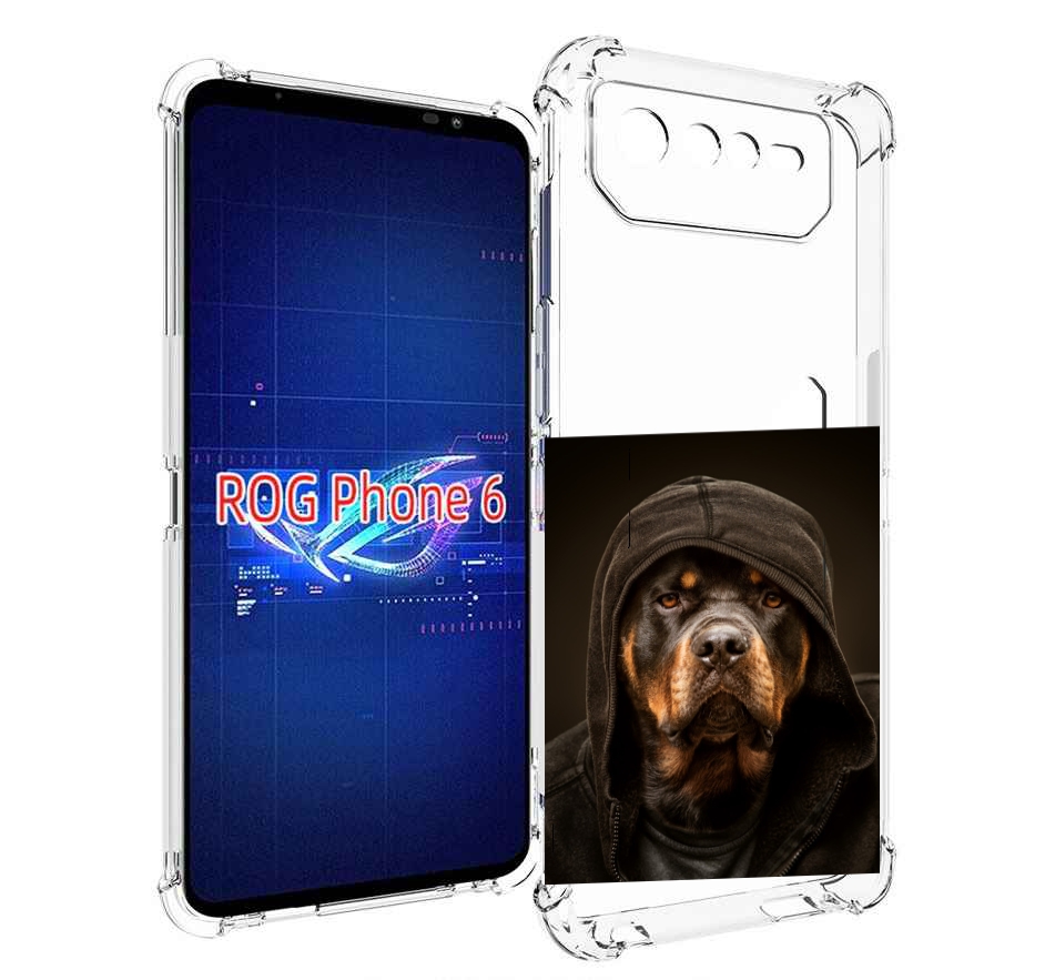

Чехол MyPads Пес-барбос для Asus ROG Phone 6, Прозрачный, Tocco