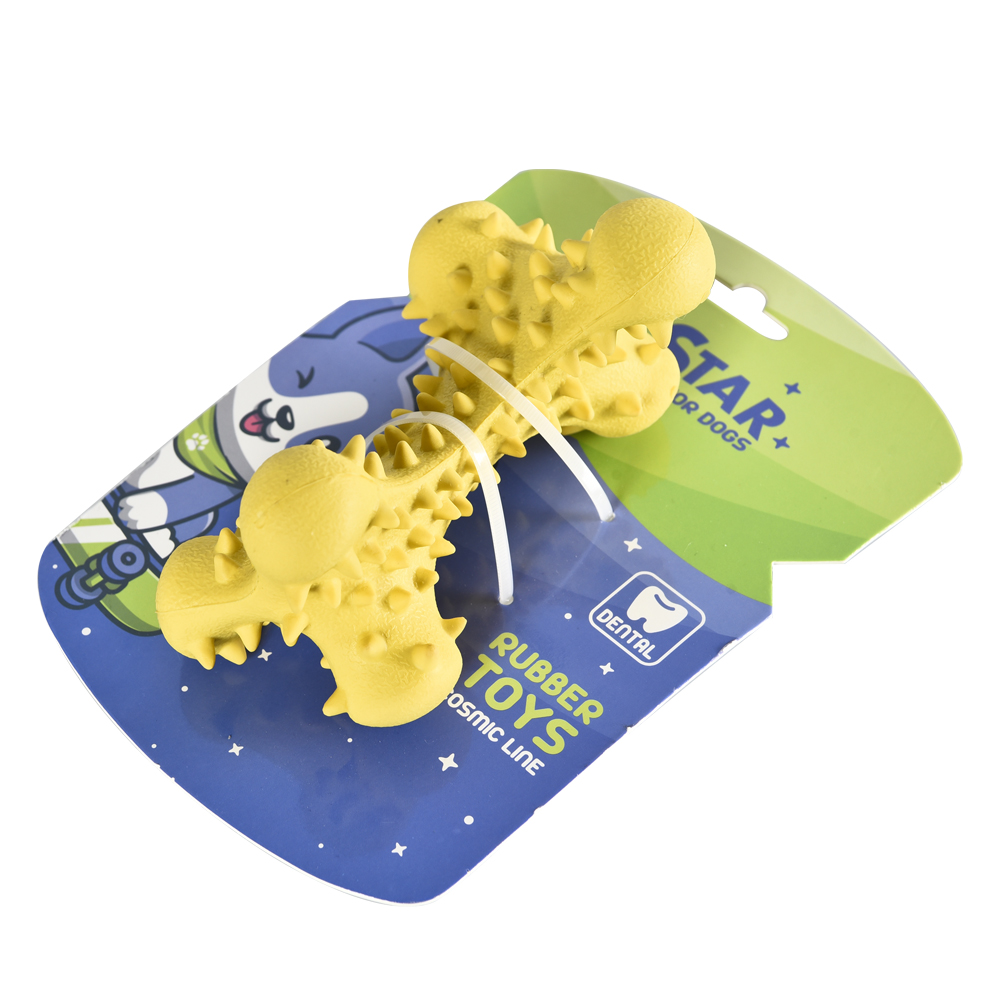 

Игрушка для собак PET STAR Косточка игольчатая синяя, резина, 14см, Косточка