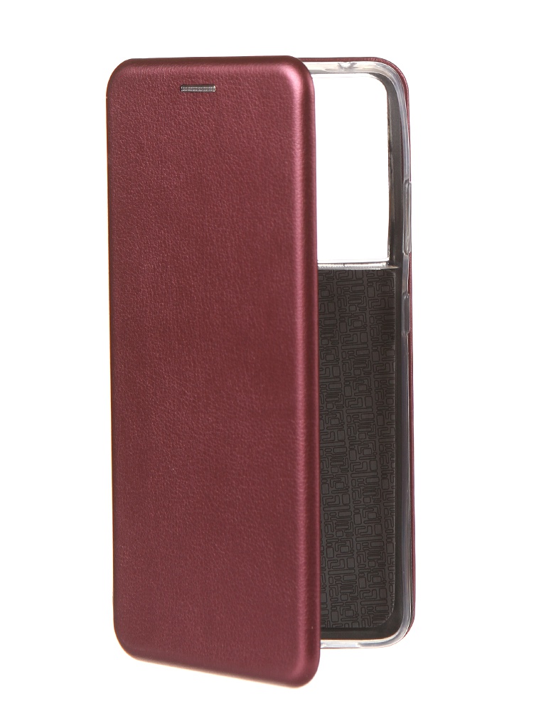 фото Чехол innovation для samsung galaxy s21 ultra book bordo 19669