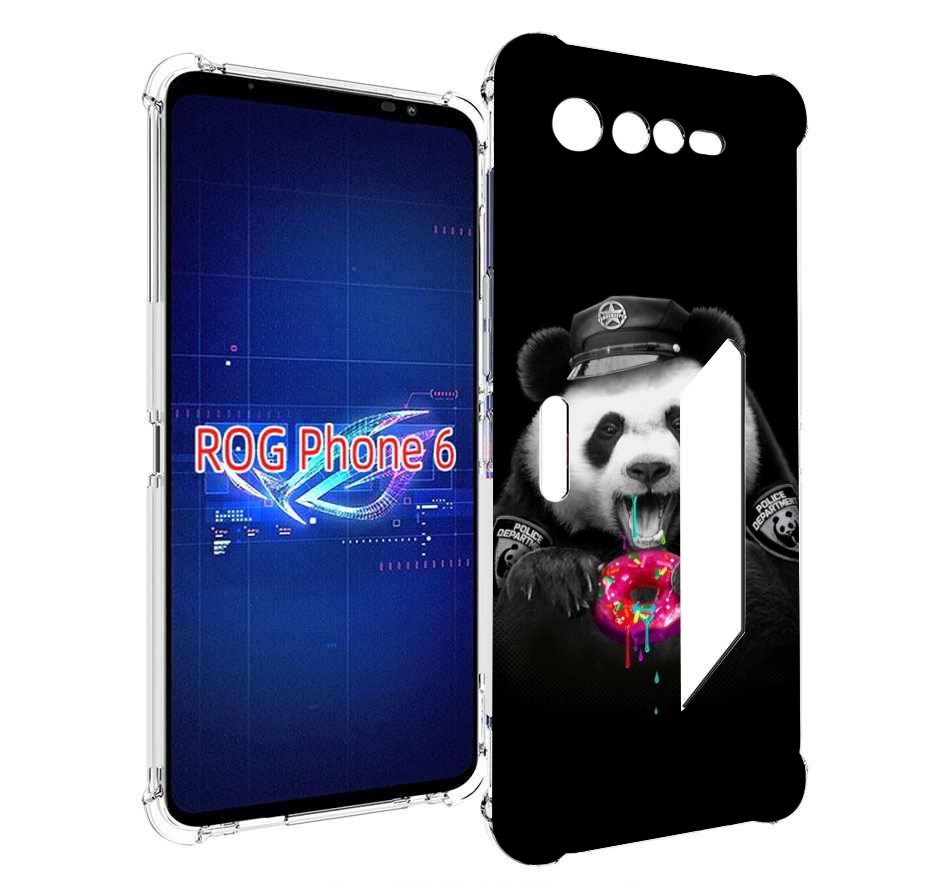 

Чехол MyPads Панда-с-пончиком для Asus ROG Phone 6, Прозрачный, Tocco