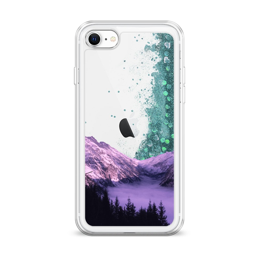 

Жидкий чехол с блестками "Горный туман" на Apple iPhone SE 2022, 14895-1