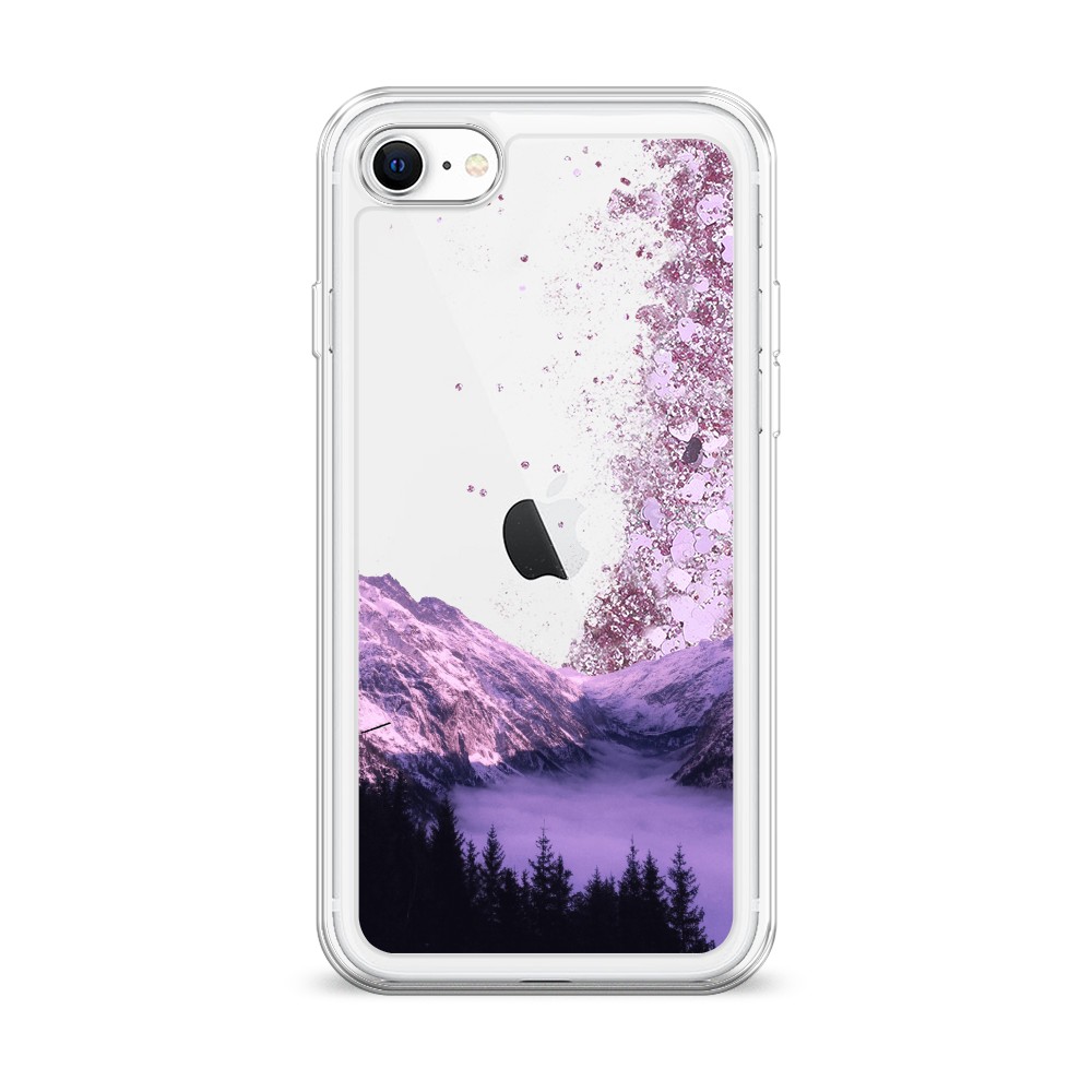 

Жидкий чехол с блестками "Горный туман" на Apple iPhone SE 2022, 14894-1