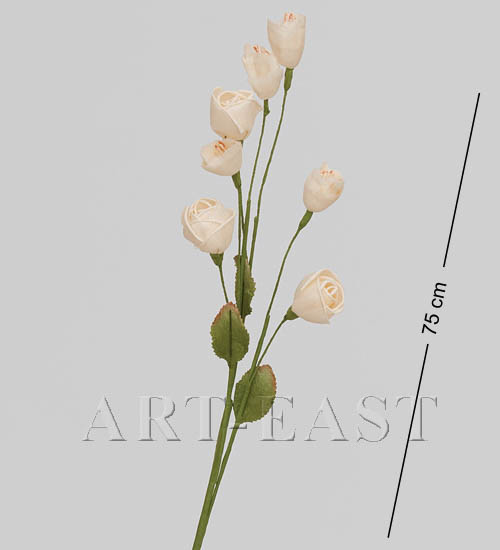 Искусственная ветка мини розы, TR 387 113-50721