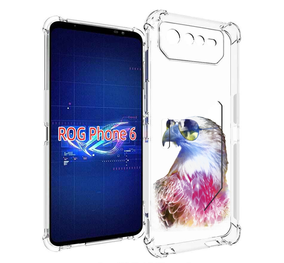 

Чехол MyPads Орел в очках для Asus ROG Phone 6, Прозрачный, Tocco