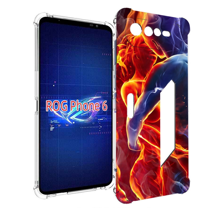 

Чехол MyPads Огонь-вода для Asus ROG Phone 6, Прозрачный, Tocco