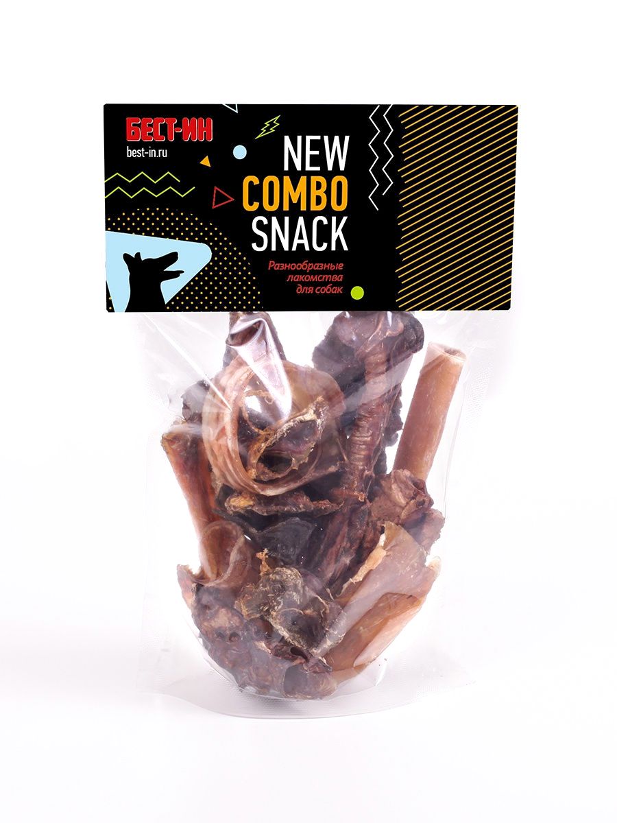 фото Лакомство для собак best-in new combo snack, говядина, баранина, кролик, 200г