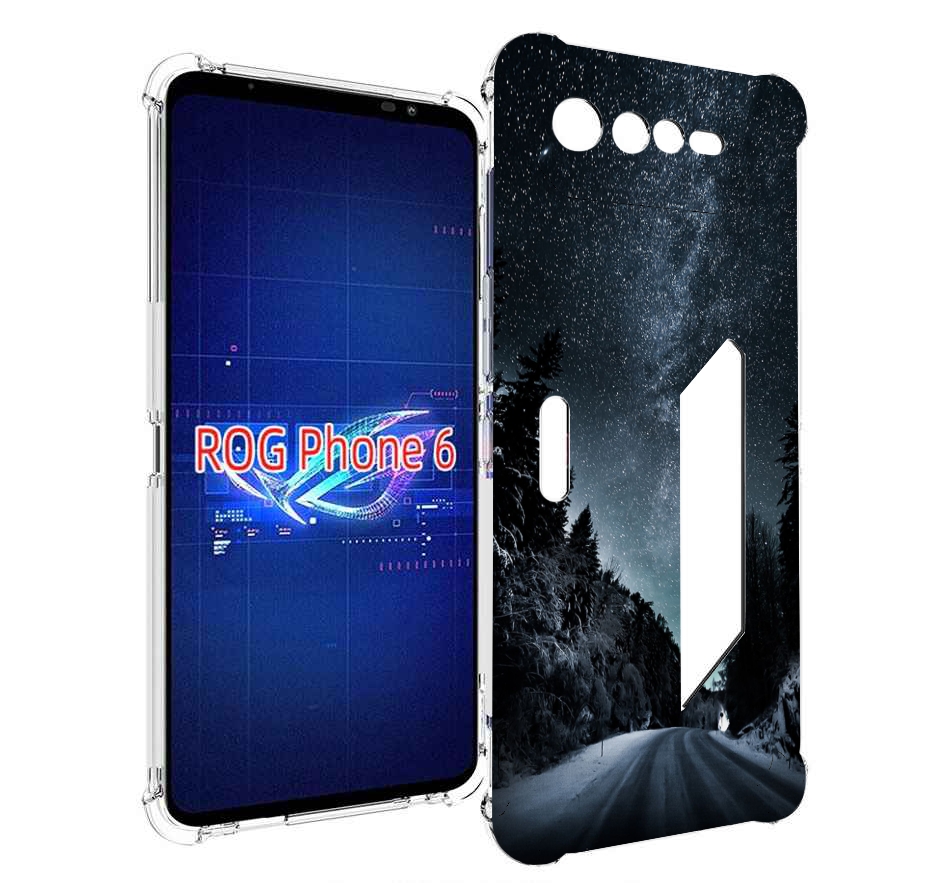 

Чехол MyPads Ночной-лес для Asus ROG Phone 6, Прозрачный, Tocco