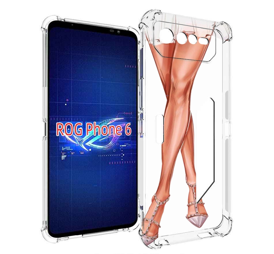

Чехол MyPads Ножки для Asus ROG Phone 6, Прозрачный, Tocco
