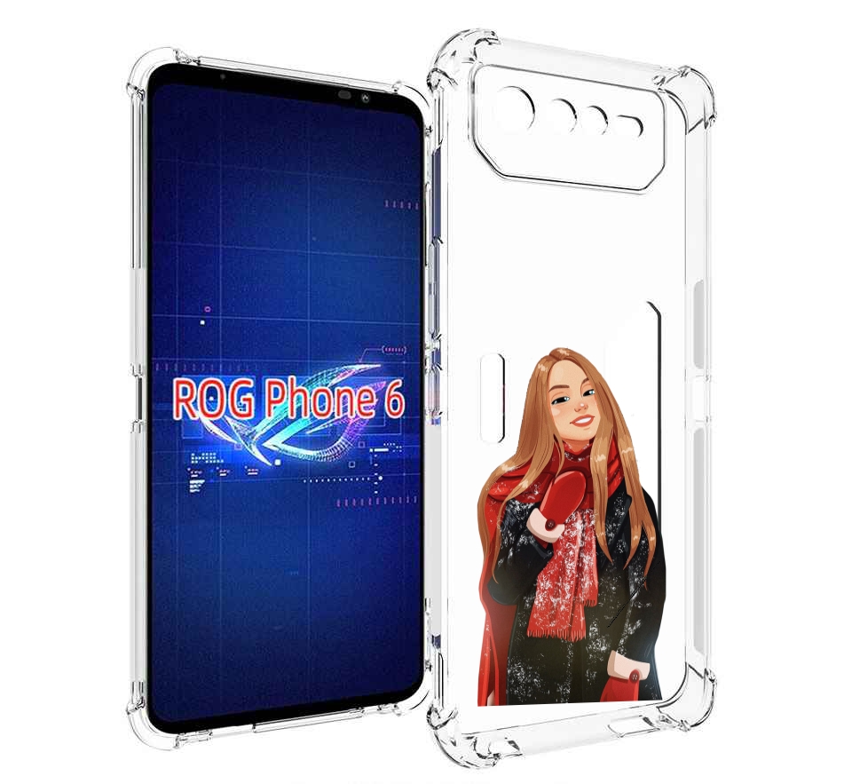 

Чехол MyPads Новогодний-зимний-арт женский для Asus ROG Phone 6, Прозрачный, Tocco