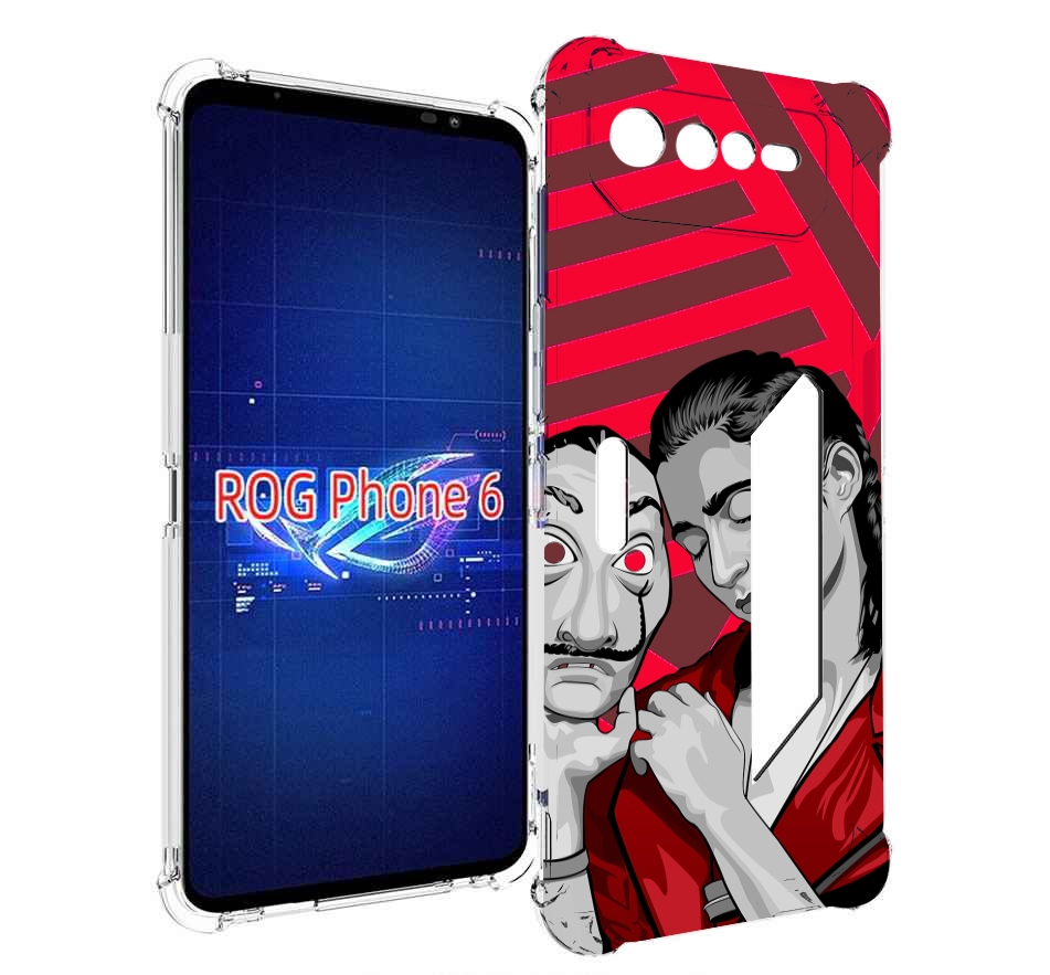 

Чехол MyPads Найроби-бумажного-дома для Asus ROG Phone 6, Прозрачный, Tocco