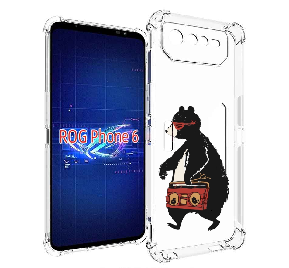 

Чехол MyPads Музыкальный медведь для Asus ROG Phone 6, Прозрачный, Tocco