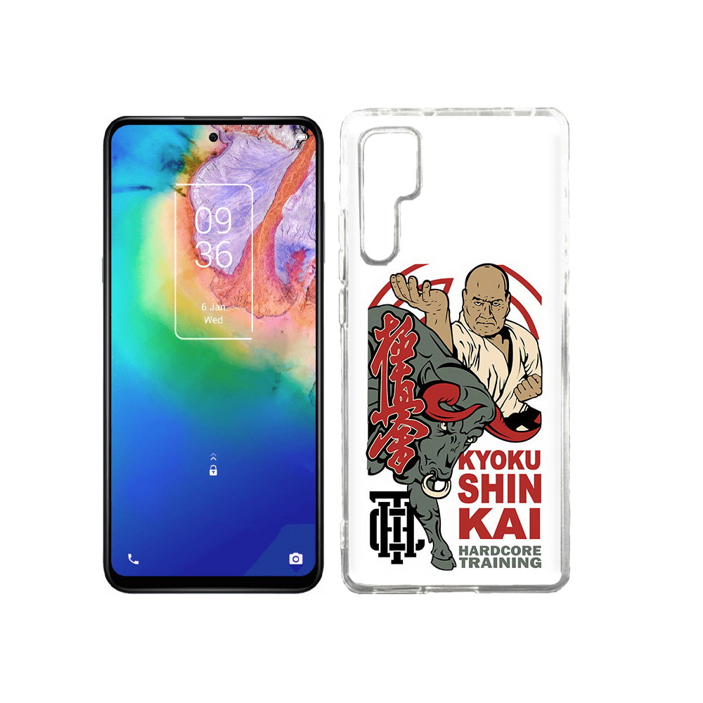 

Чехол MyPads Tocco для TCL 20 Pro единоборства рисунок, Прозрачный, Tocco