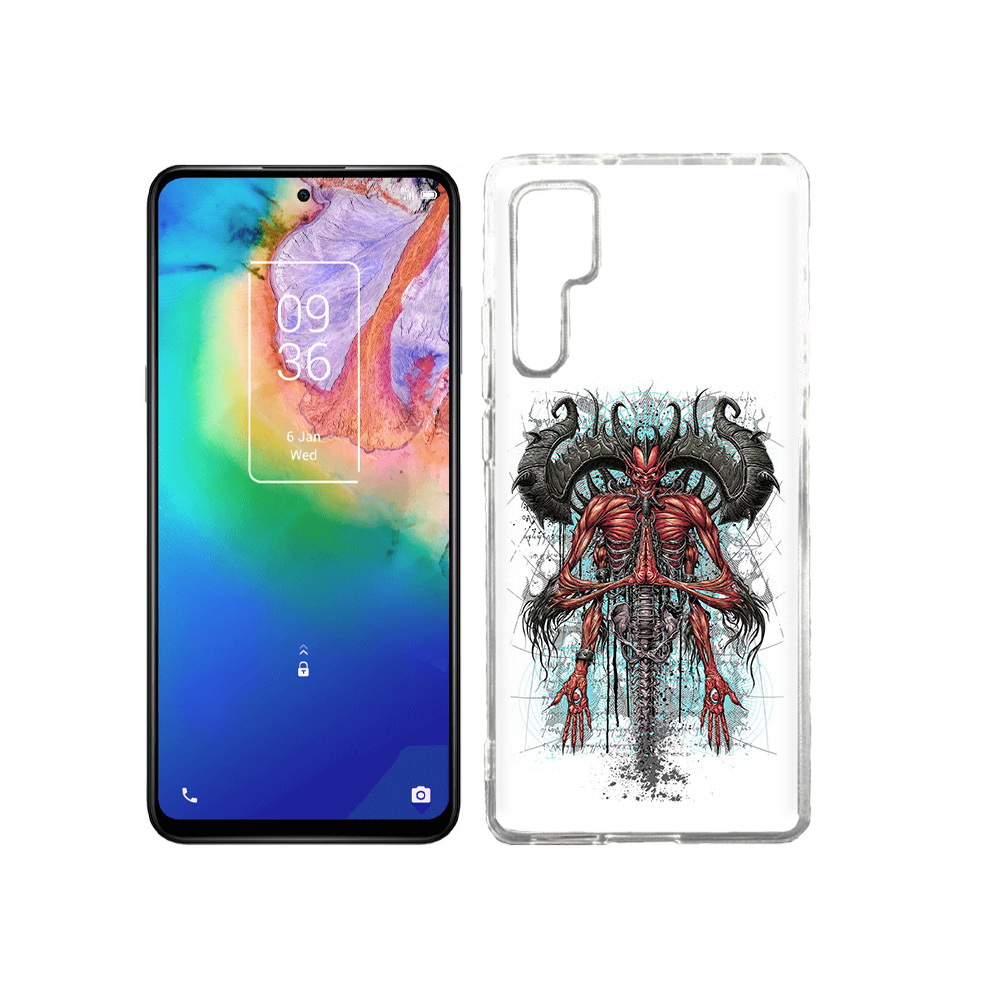 

Чехол MyPads Tocco для TCL 20 Pro дьявол, Прозрачный, Tocco