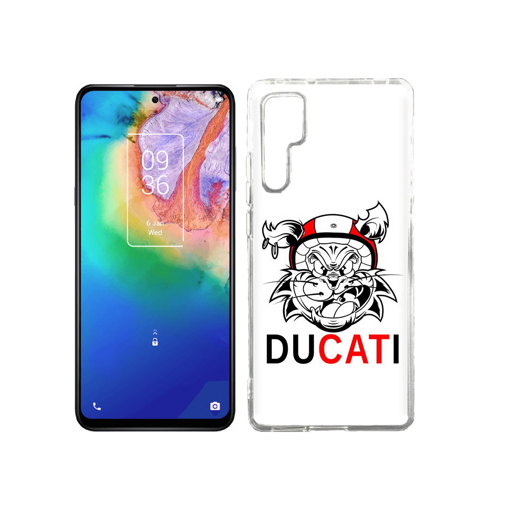 

Чехол MyPads Tocco для TCL 20 Pro дукати, Прозрачный, Tocco
