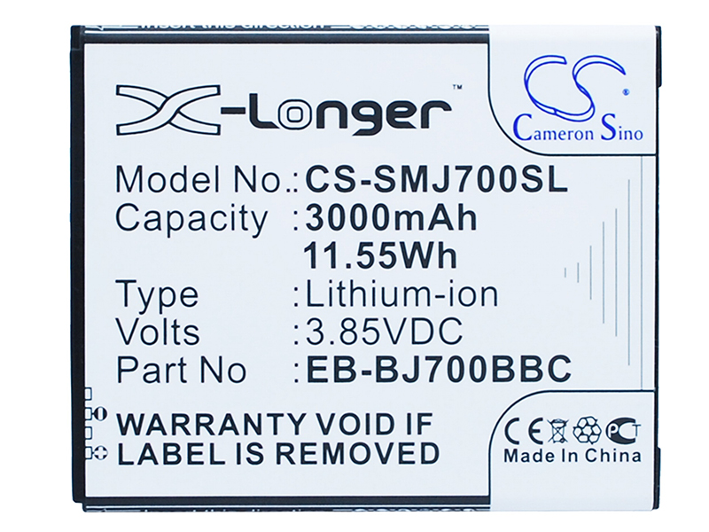 Аккумулятор CameronSino (схожий с EB-BJ700BBC) для Samsung Galaxy J7 SM-J700H CS-SMJ700SL