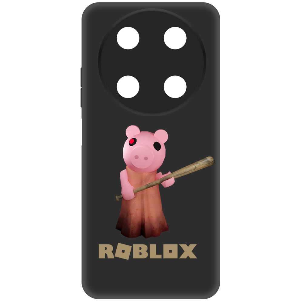 

Чехол-накладка Krutoff Soft Case Roblox-Пигги для ITEL RS4 черный