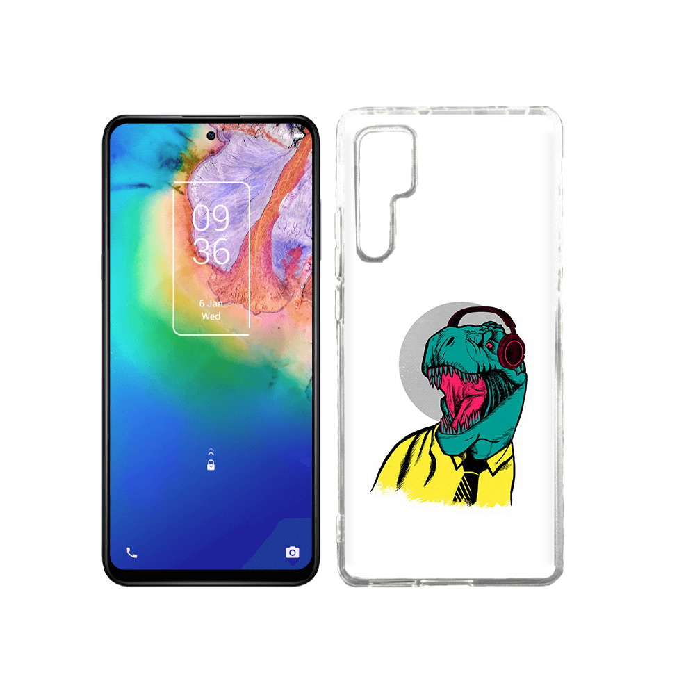 

Чехол MyPads Tocco для TCL 20 Pro дино, Прозрачный, Tocco