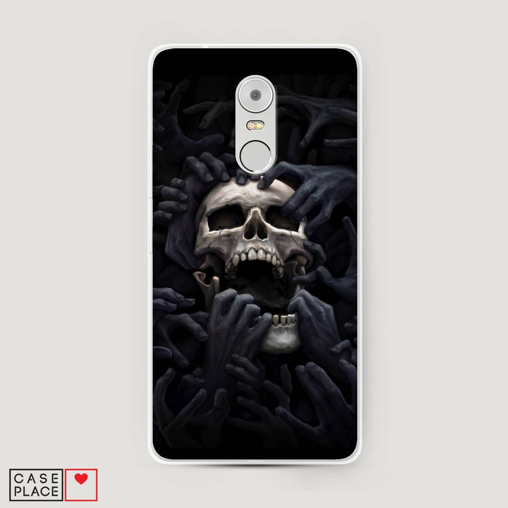 

Чехол Awog на Lenovo K6 Note / Леново K6 Note "Череп 29", Черный;серый, 112250-9