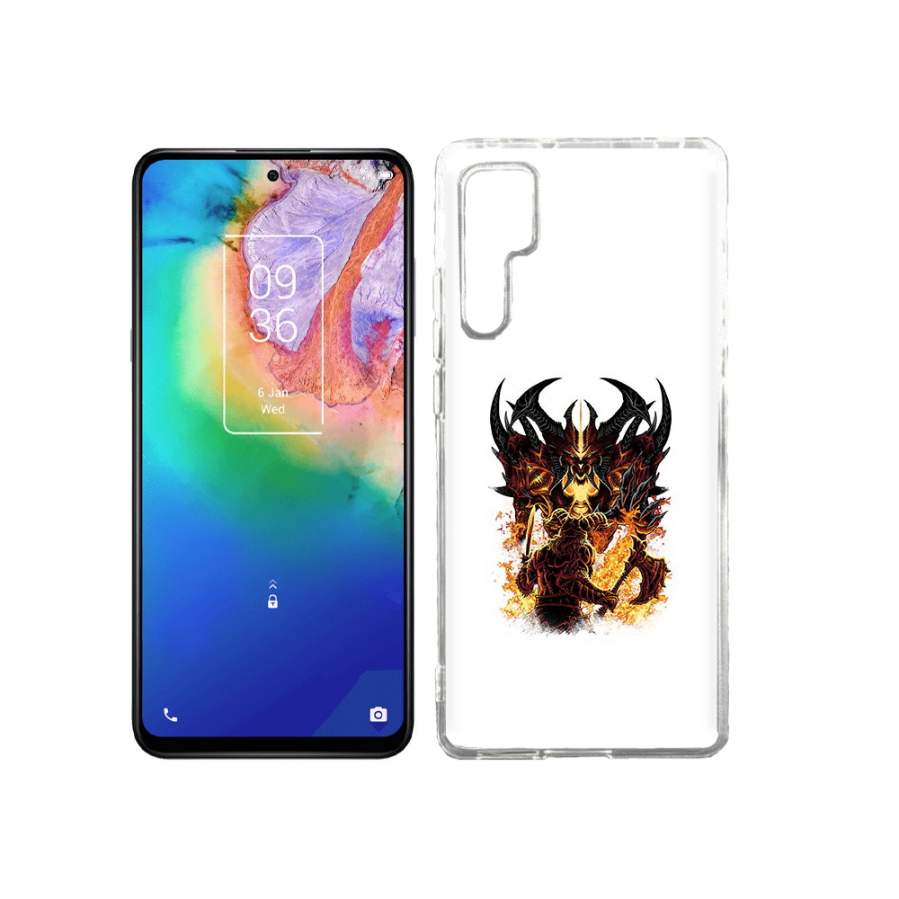 

Чехол MyPads Tocco для TCL 20 Pro демон shadow fiend, Прозрачный, Tocco