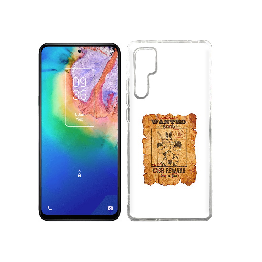 

Чехол MyPads Tocco для TCL 20 Pro дедпул, Прозрачный, Tocco
