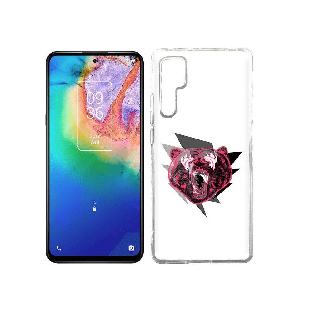

Чехол MyPads Tocco для TCL 20 Pro грозовой медведь, Прозрачный, Tocco