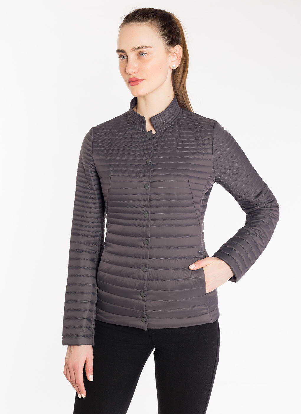 

Куртка женская Amimoda 63903 серая 46 RU, Серый, 63903