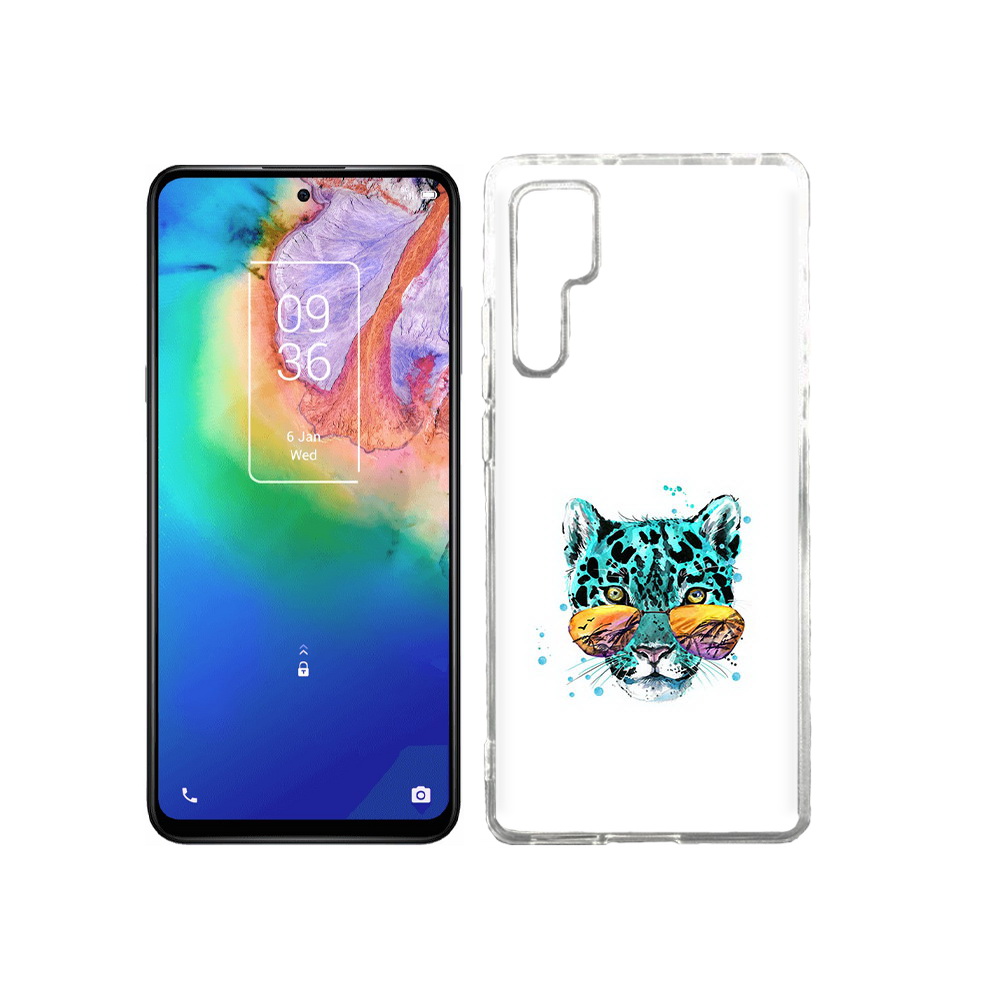 

Чехол MyPads Tocco для TCL 20 Pro голубой лео, Прозрачный, Tocco