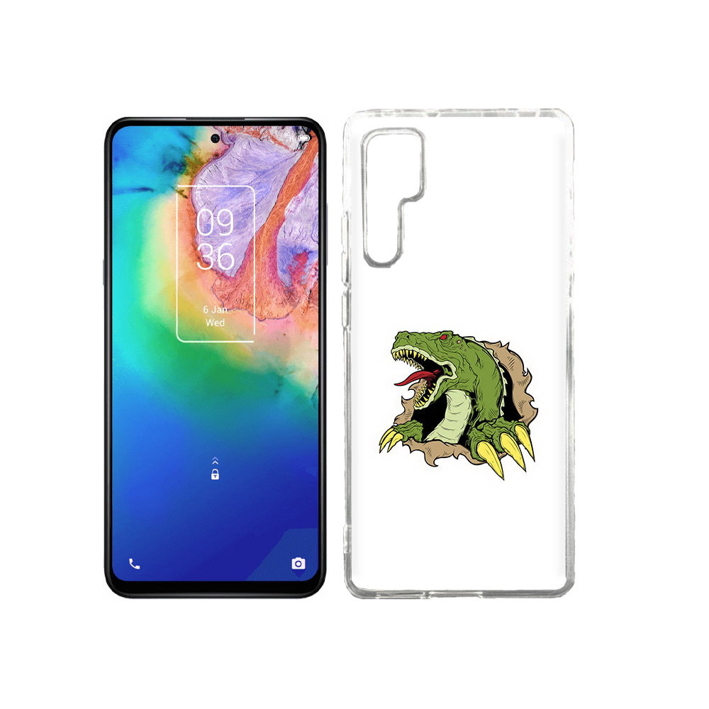 

Чехол MyPads Tocco для TCL 20 Pro годзила, Прозрачный, Tocco