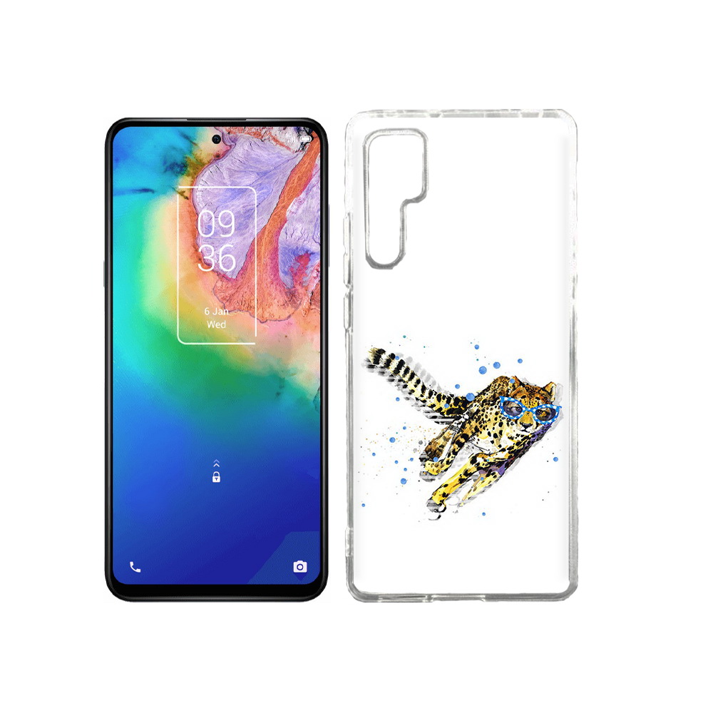 

Чехол MyPads Tocco для TCL 20 Pro гепард в очках, Прозрачный, Tocco