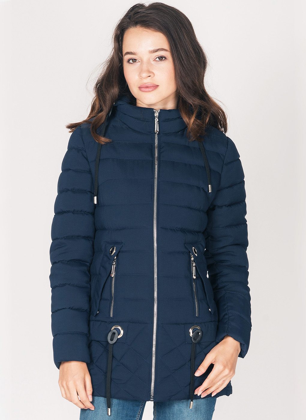 

Куртка женская Amimoda 63902 синяя 42 RU, Синий, 63902