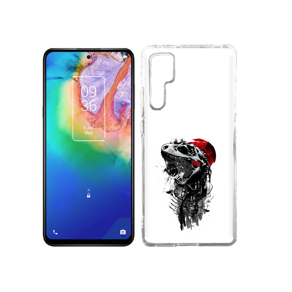 

Чехол MyPads Tocco для TCL 20 Pro вымерший динозавр, Прозрачный, Tocco