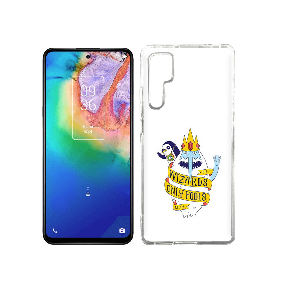 

Чехол MyPads Tocco для TCL 20 Pro время приключений снежный король, Прозрачный, Tocco