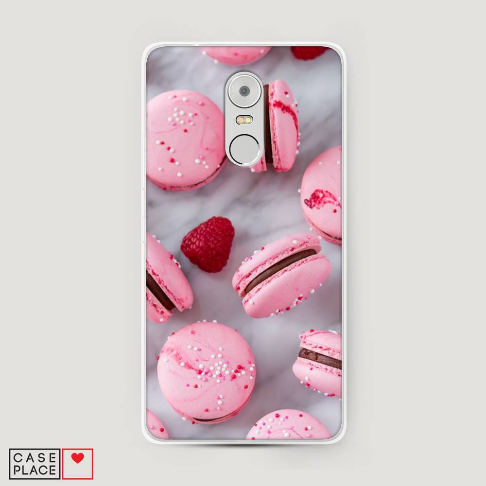 

Чехол Awog на Lenovo K6 Note / Леново K6 Note "Макарони с малиной", Серый;розовый, 112250-10