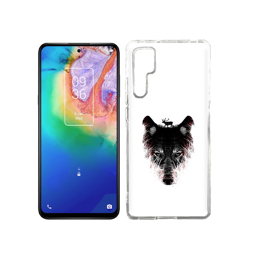 

Чехол MyPads Tocco для TCL 20 Pro волк в траве, Прозрачный, Tocco