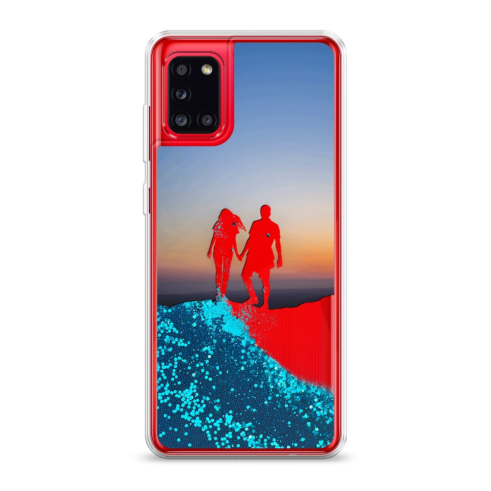 

Жидкий чехол с блестками "Пара на краю света" на Samsung Galaxy A31, 2100393-1