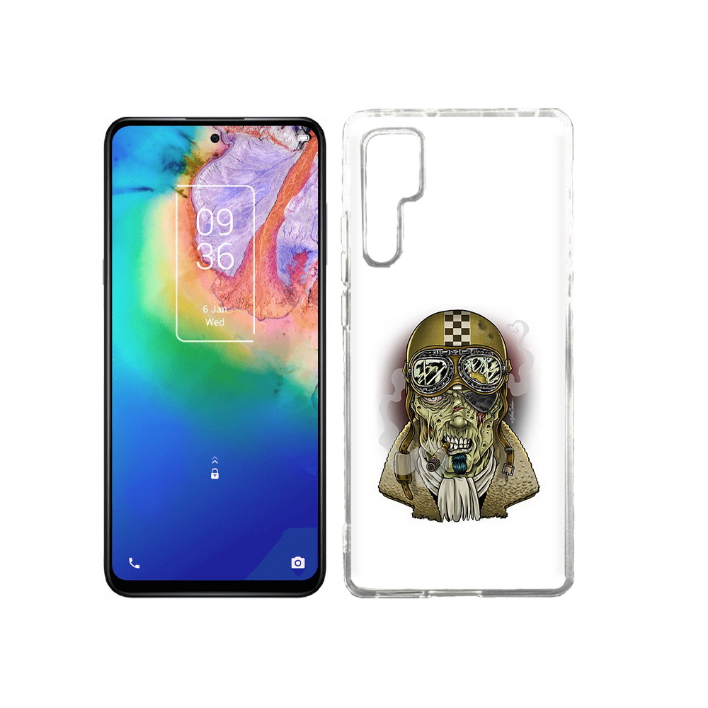 

Чехол MyPads Tocco для TCL 20 Pro военный зомби, Прозрачный, Tocco