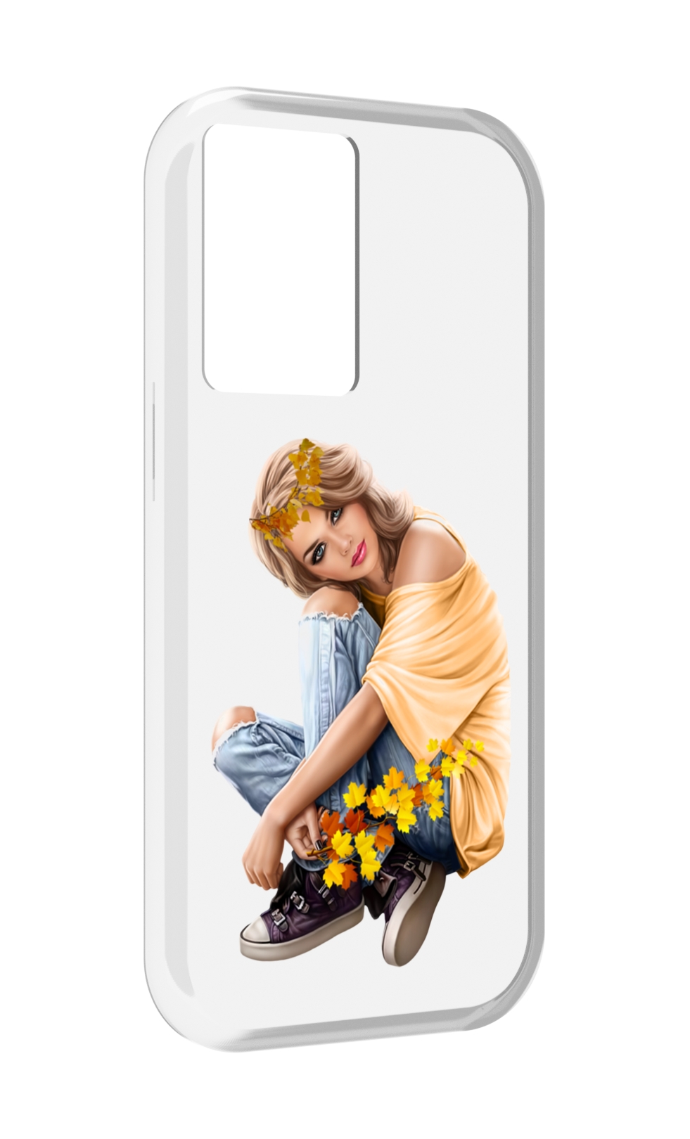 

Чехол MyPads девушка-в-цветочками женский для OnePlus Nord N20 SE, Прозрачный, Tocco