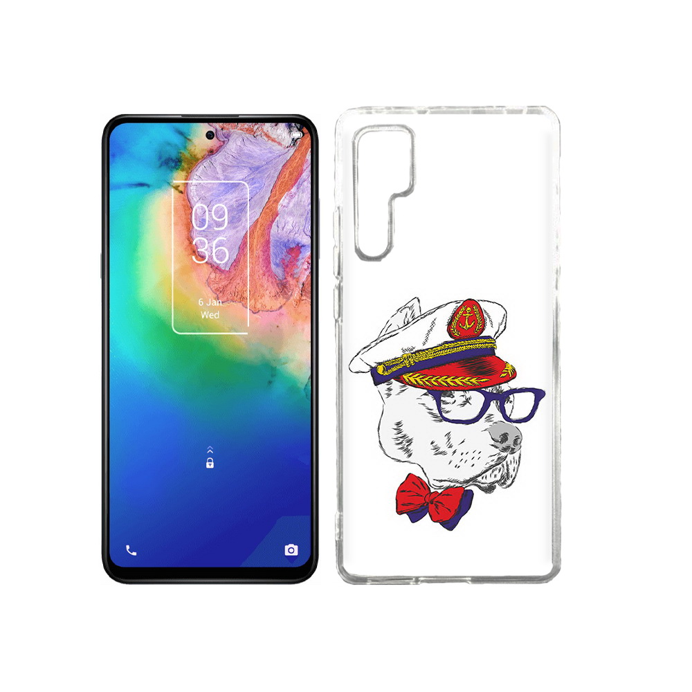

Чехол MyPads Tocco для TCL 20 Pro бульдог, Прозрачный, Tocco